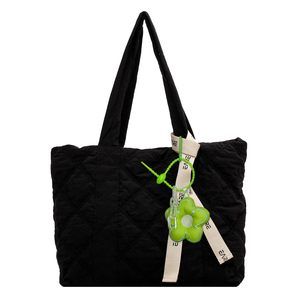 Puffer Totebag Quilted Puffy Paddedpurse Soft Everyday Work T_T